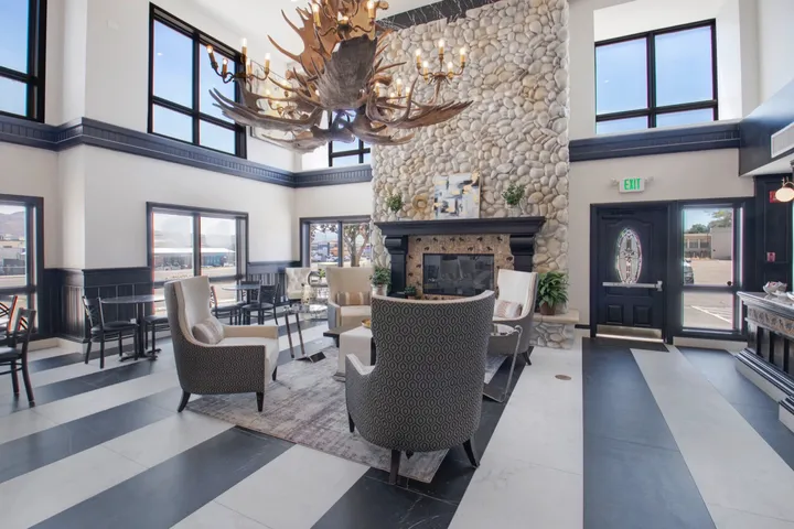 The lobby of the Elkotel in Elko, Nevada